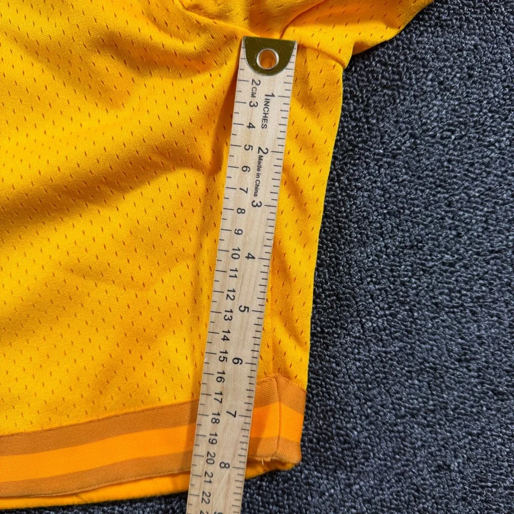Just Don All City Mens XL Heavyweight Basketball Shorts Yellow Mesh JD Logo NWOT